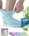 Viscose Bamboo Ankle Diabetic Socks 6 Pairs C2482