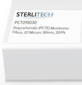 0.10um Polycarbonate Membrane Filters 90mm, 30/pk P21427