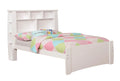 White Wood Platform Bed G441464
