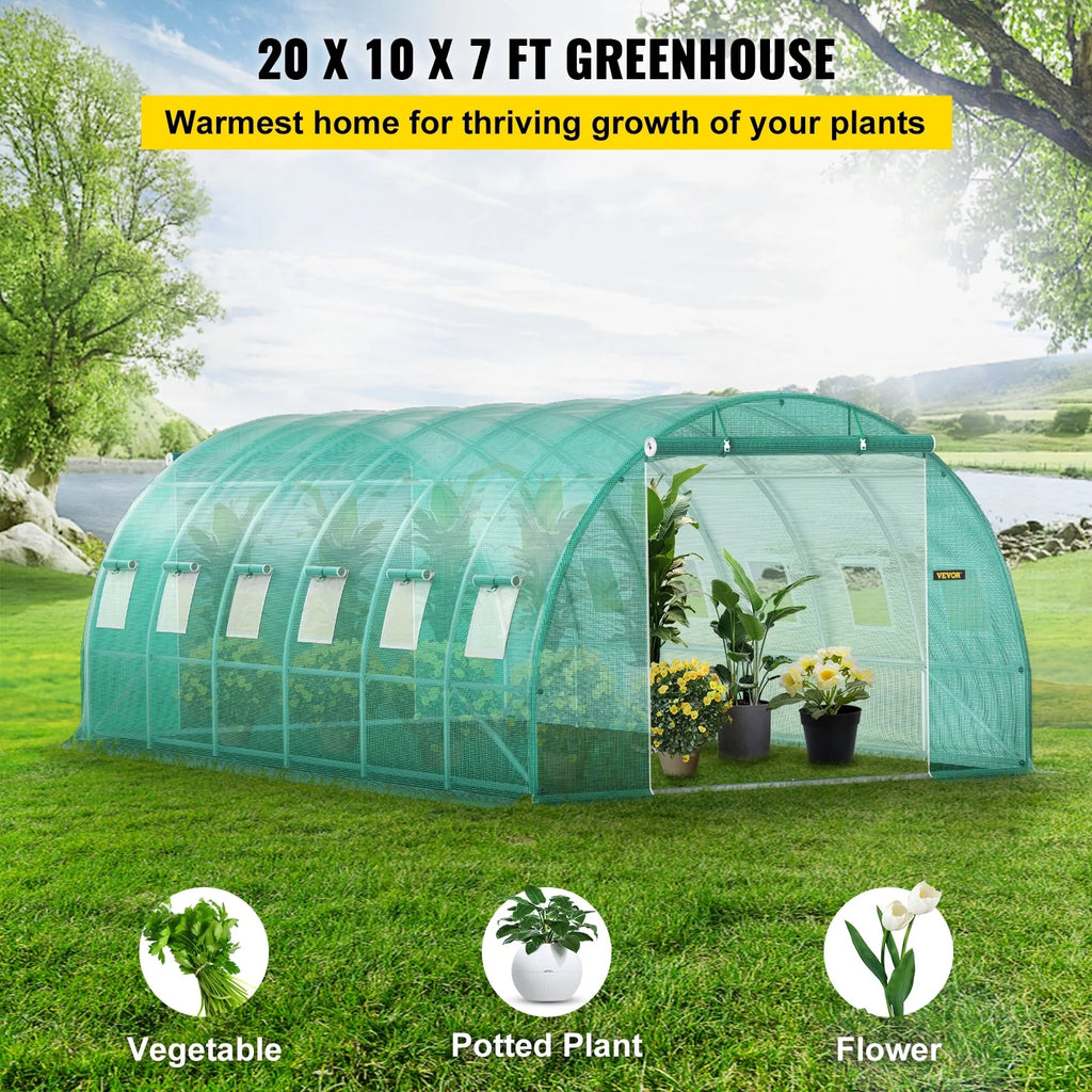 Walk-in Greenhouse Galvanized Frame N27436