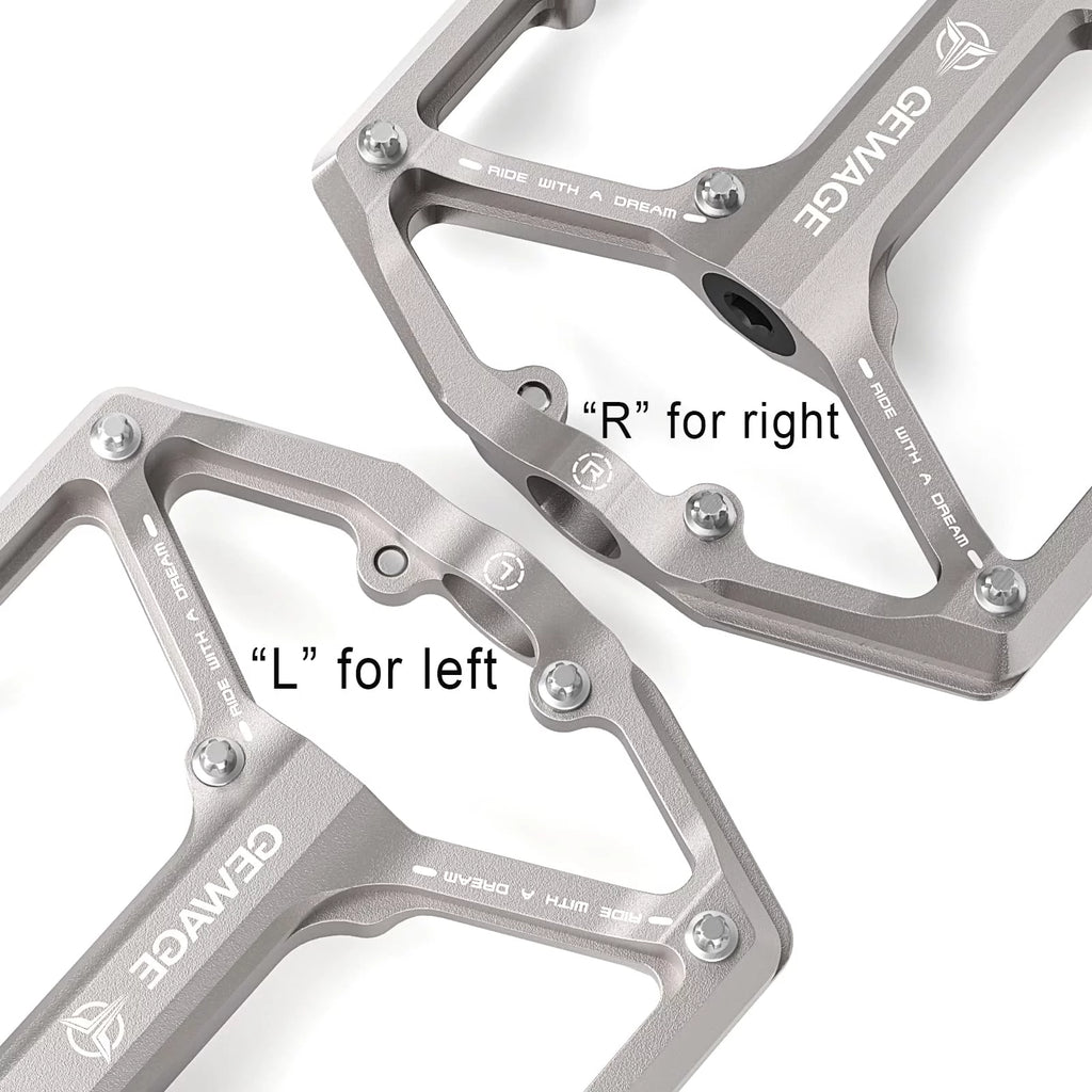 3 Bearings 9/16” CNC Machined Flat Bike Pedals B7772