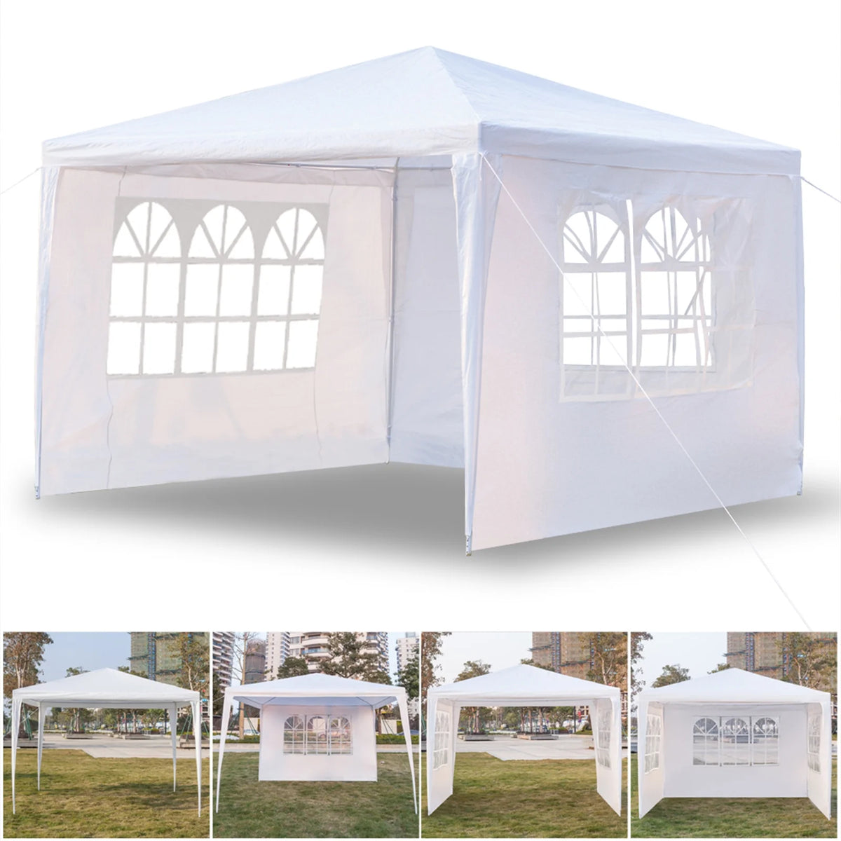 3 x 3m White Waterproof Tent M308182