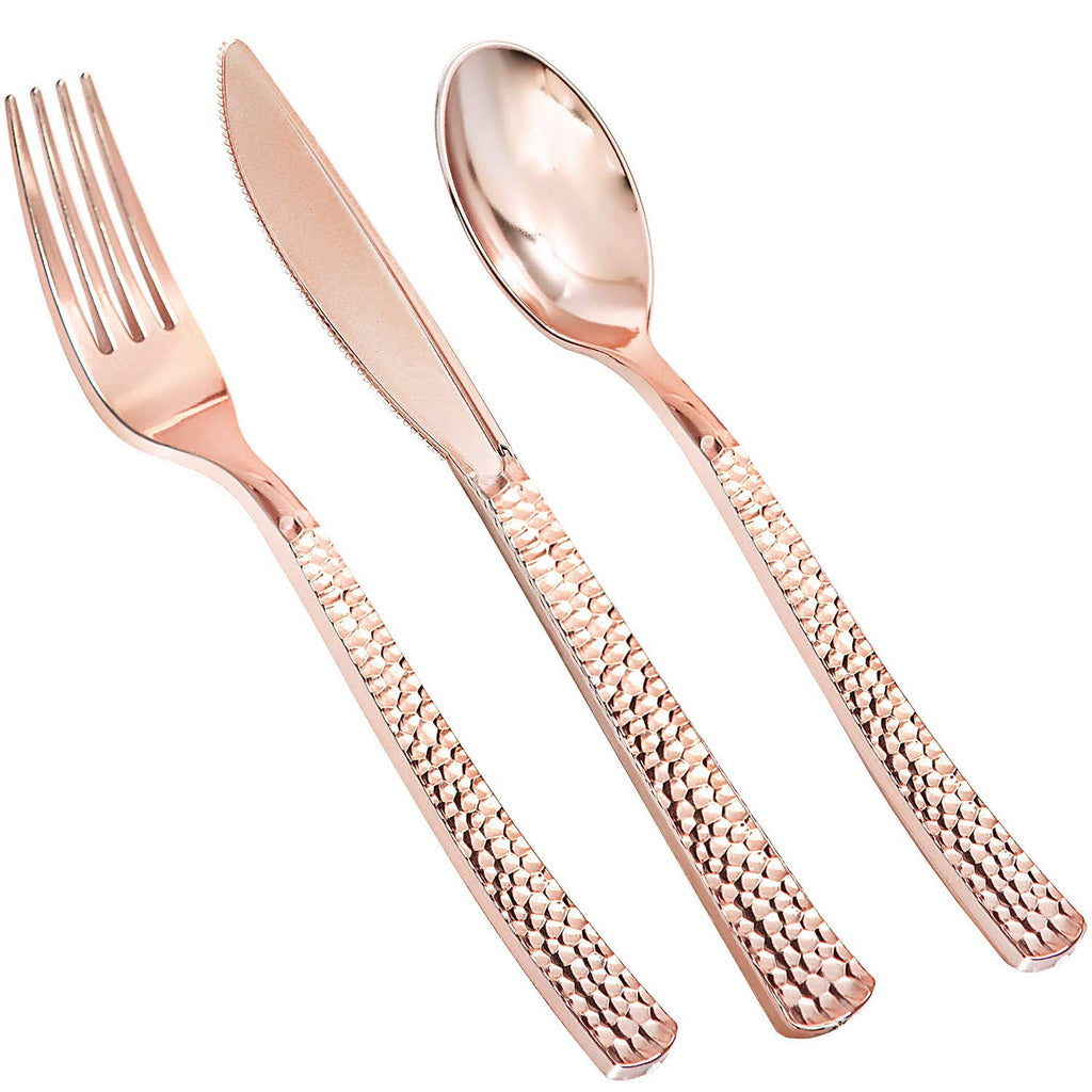Rose Gold Silverware Disposable Flatware I83795