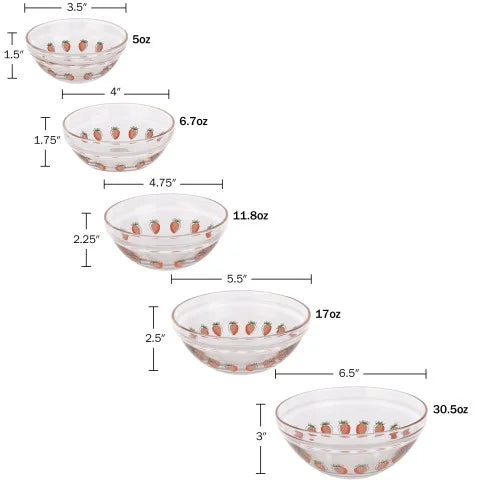 20-Piece Glass Food Storage Bowl and Lids Set E541