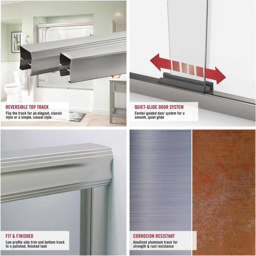 Chrome Towel Bar Handle Bathtub Door K2085