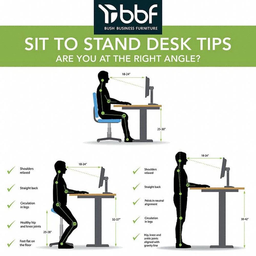 72W Adjustable Standing Desk in Natural Elm J19821