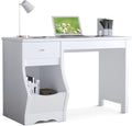 White Desk with Drawers V967