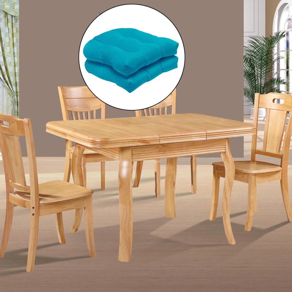 2 Pack Tufted Seat Cushion 48x48cm Blue H348113