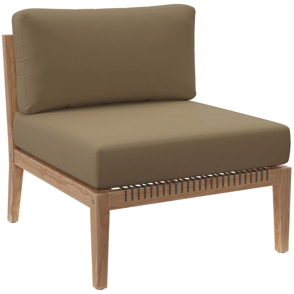 Teak Wood 4-Piece Sectional Sofa Y17220
