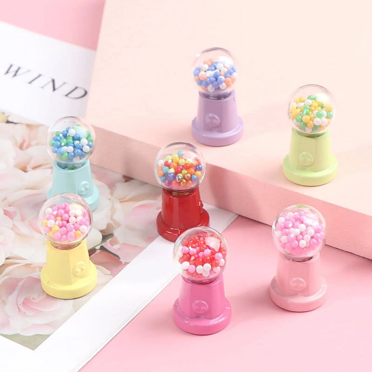 Mini Candy Machine Model Doll House Furniture Toys Q1118