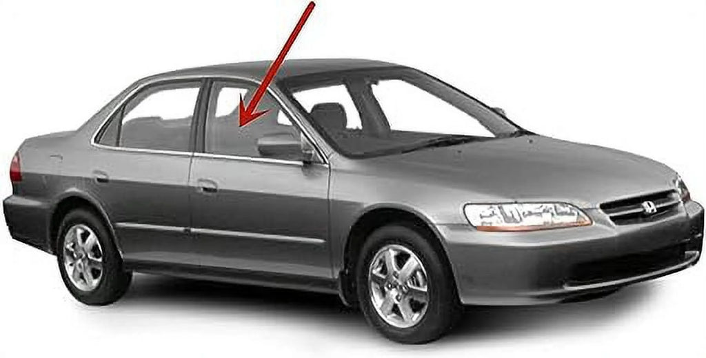 Passenger Right Side Front Door Window Glass for Honda Accord 4 Door Sedan 1998-2002 W536
