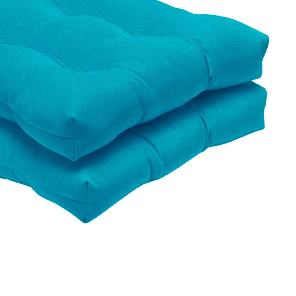 2 Pack Tufted Seat Cushion 48x48cm Blue H348113