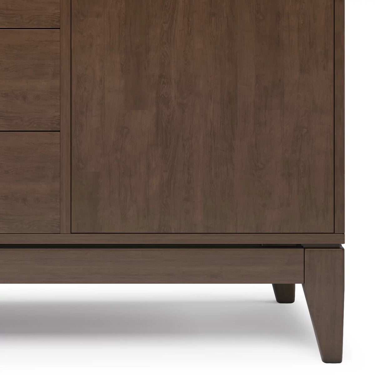 Walnut Brown 60 inch Solid Hardwood Sideboard Buffet V351