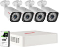 5MP Lite 8 Channel Security Camera System with 1TB HDD and 4PCS 2.0MP Weatherproof CCTV Bullet Cameras Y26599