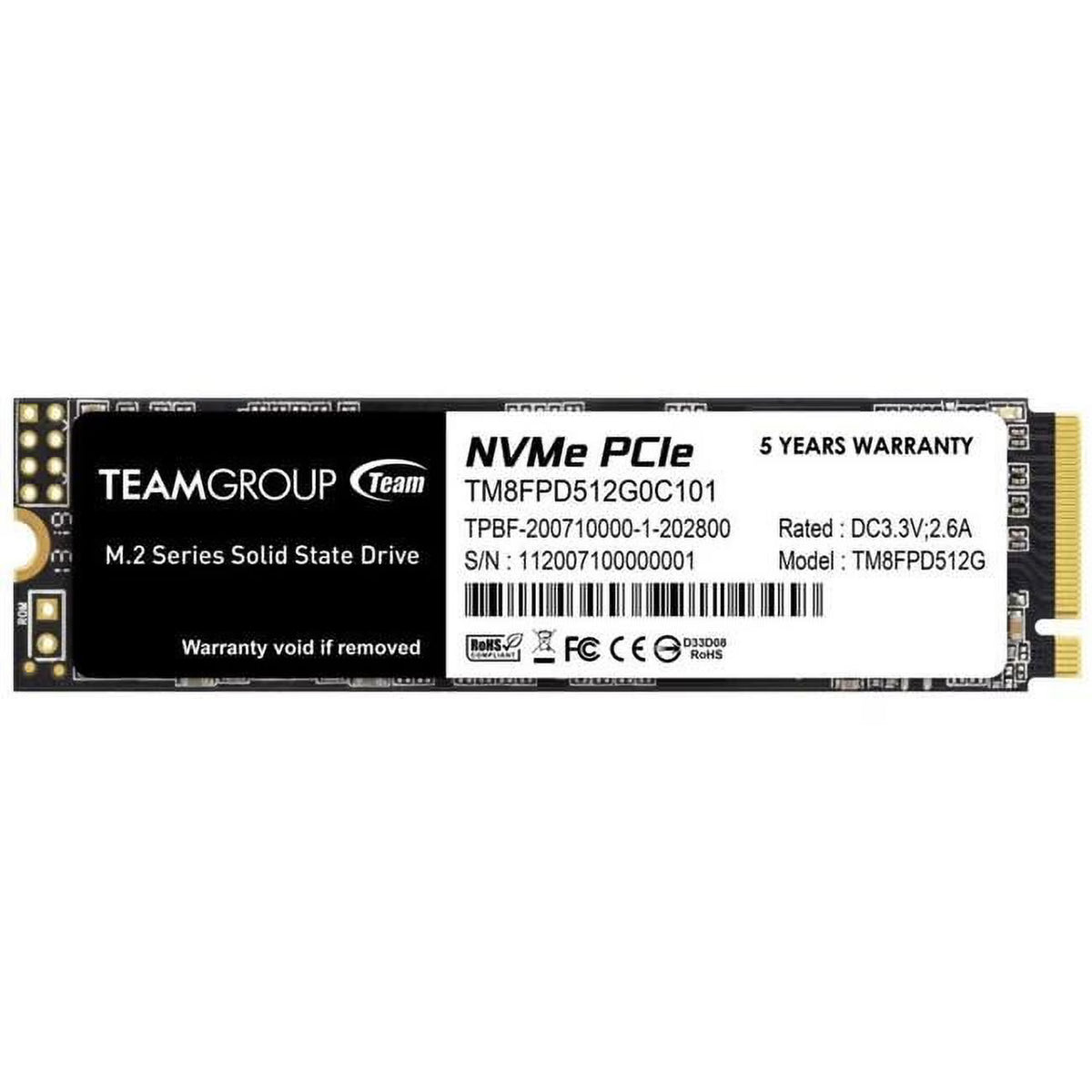 512GB PCIe 3.0 x4 NVMe Internal Solid State Drive O318350