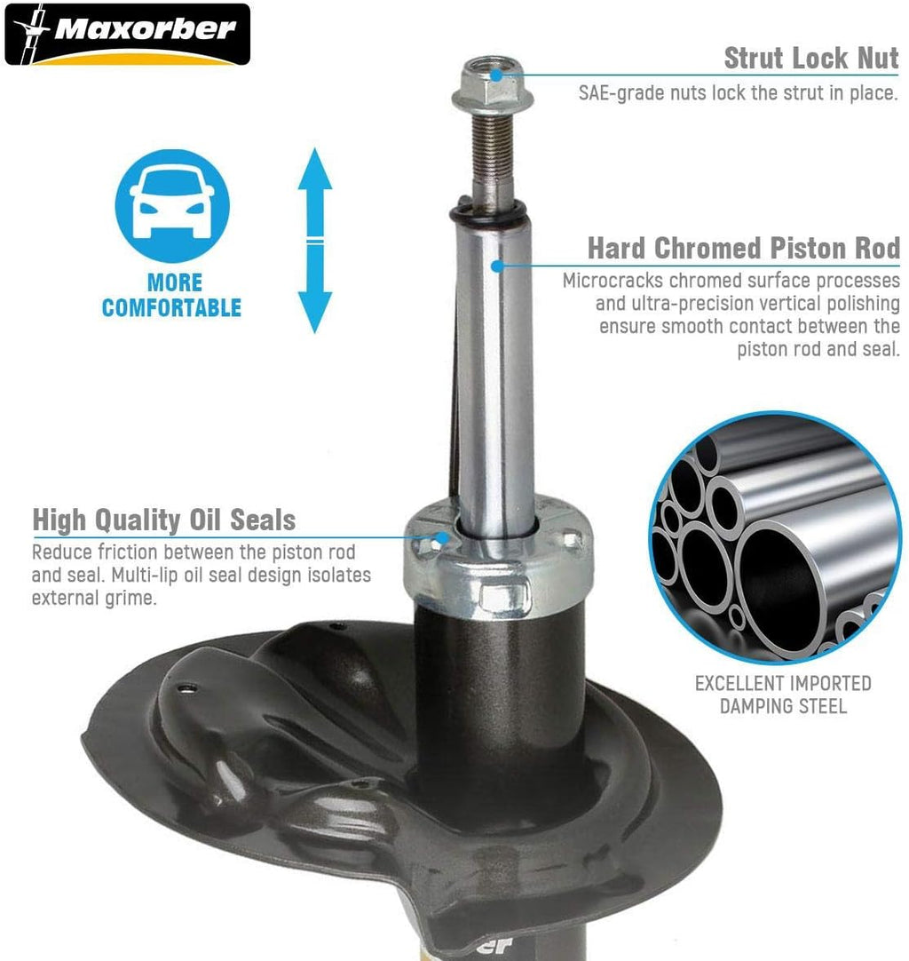 Front Pair Shocks Struts Absorber Kit E575