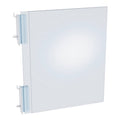 Two-Sided Acrylic Sign Holder with Pegboard Gripper Y9730