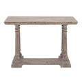 Light Brown Rustic Wood Console Table U5412