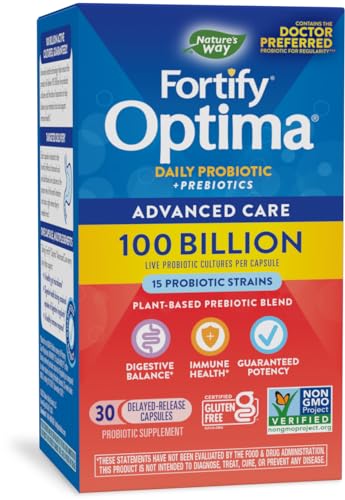 Daily Probiotic 100 Billion 15 Strains with Prebiotics 30 Capsules I26709