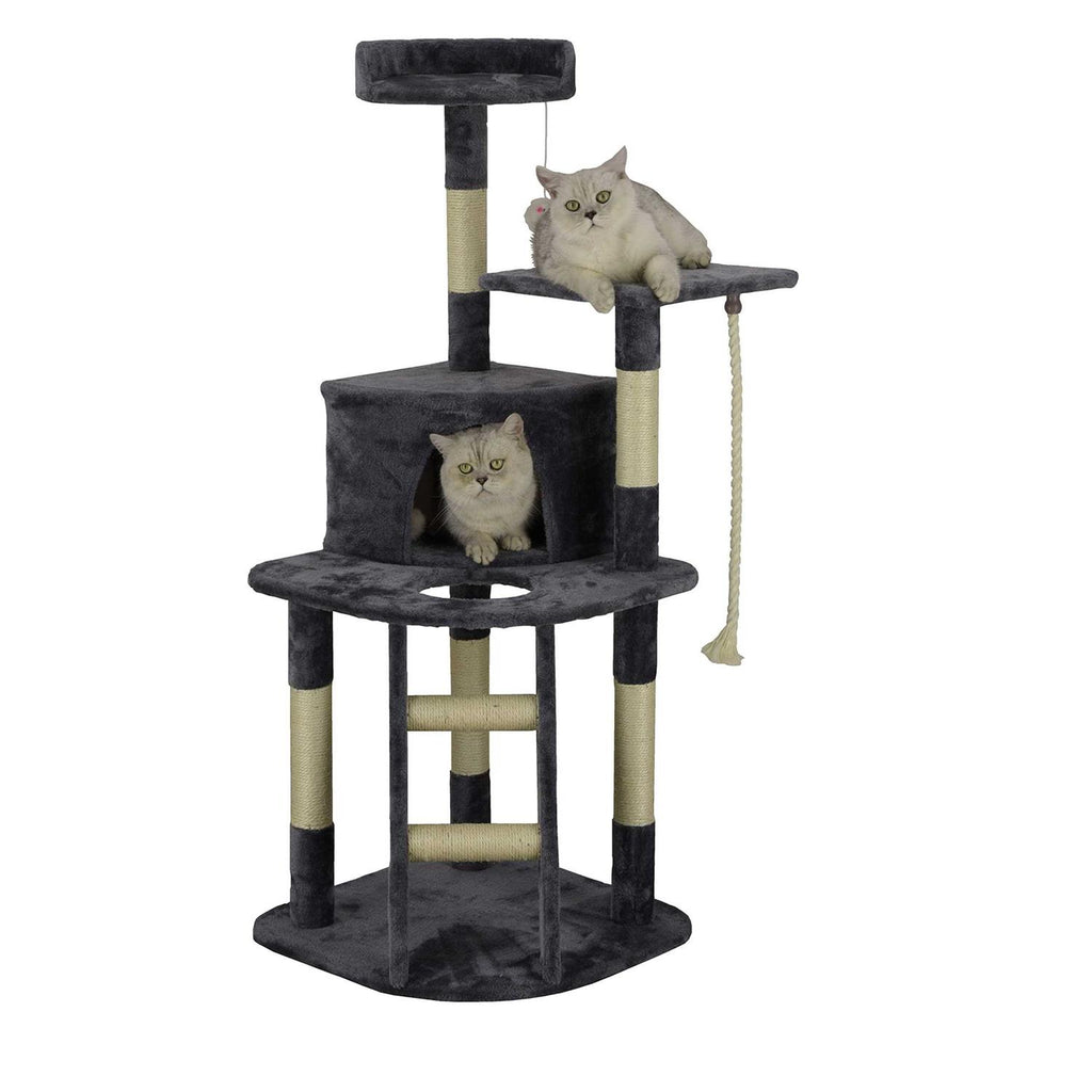 49 in. Cat Tree Condo with Sisal Covered Posts D8300