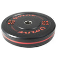 Rubber Olympic Disc 25 kg Black Red U364547