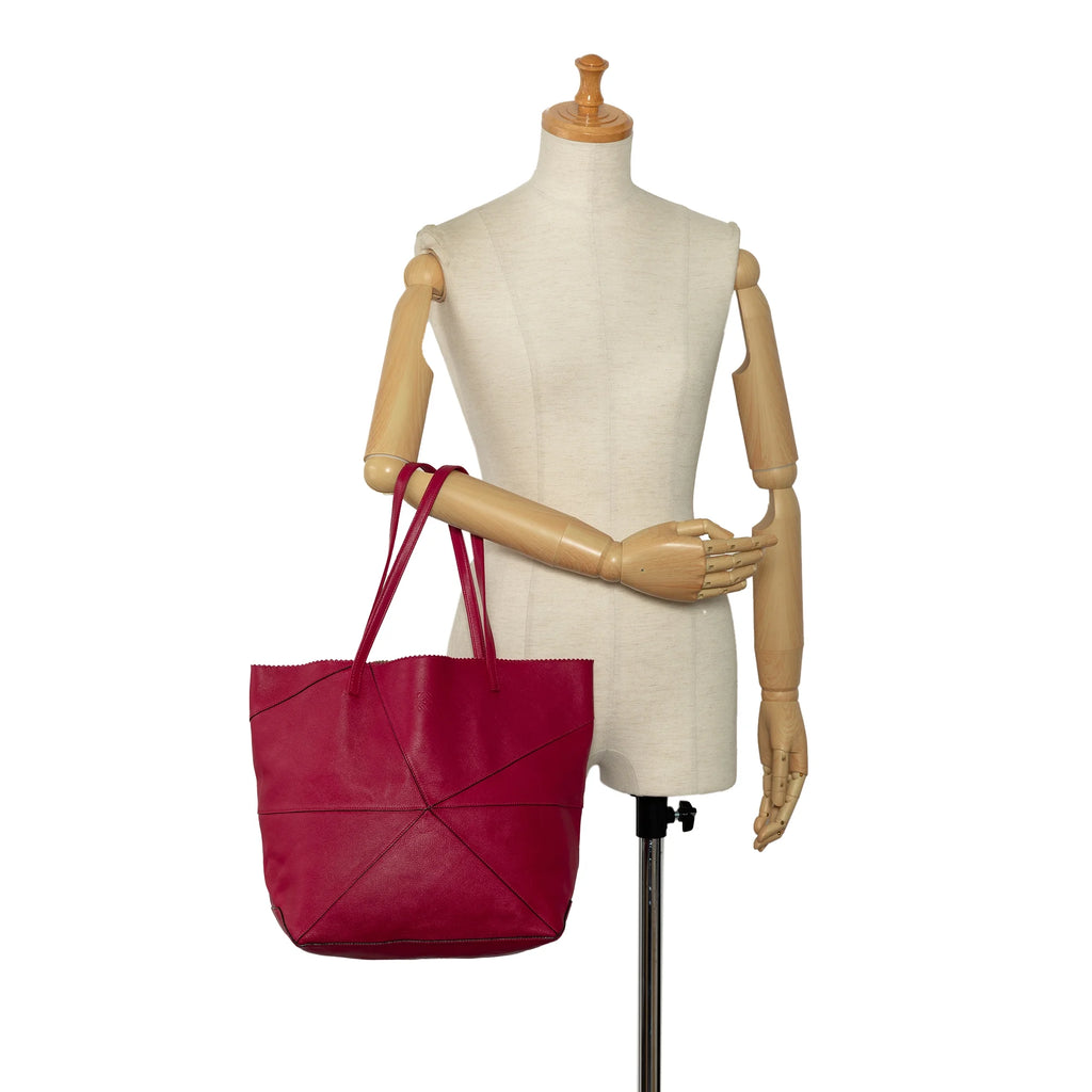 Pink Calf Leather Tote Bag O6117