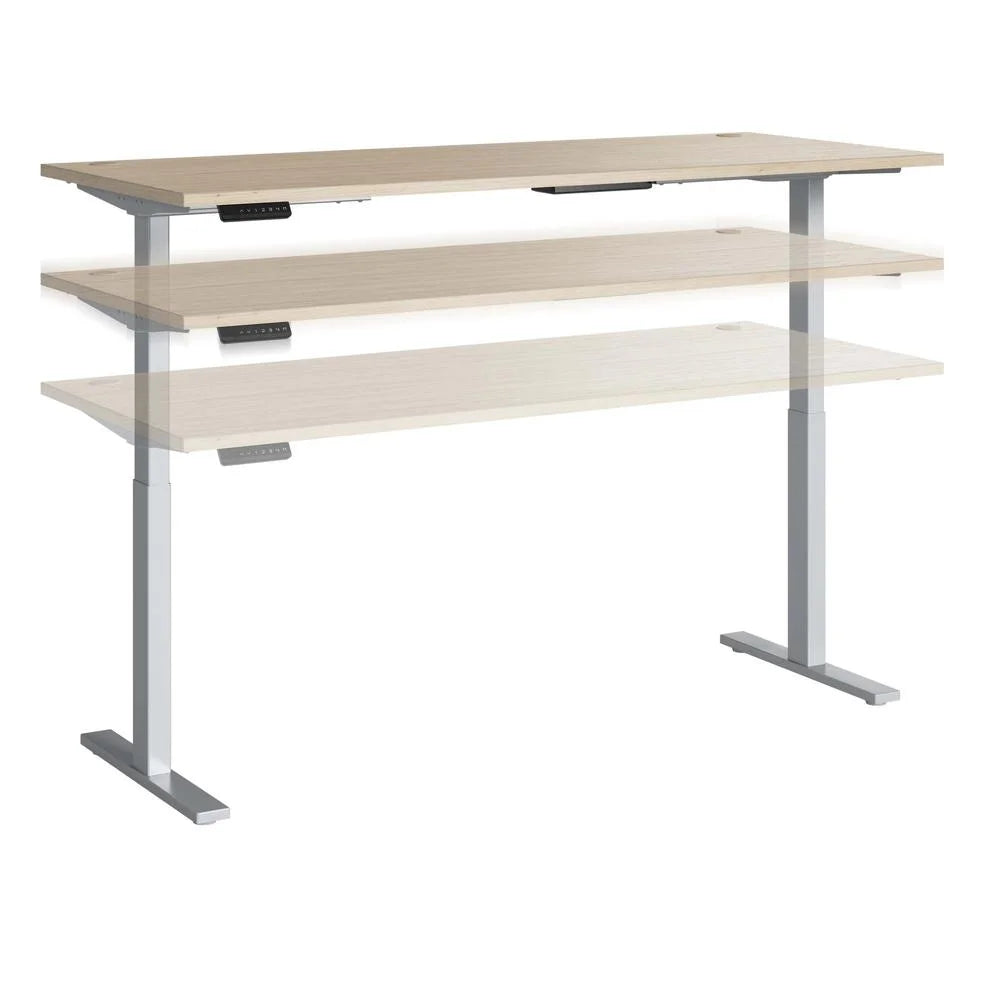 72W Adjustable Standing Desk in Natural Elm J19821