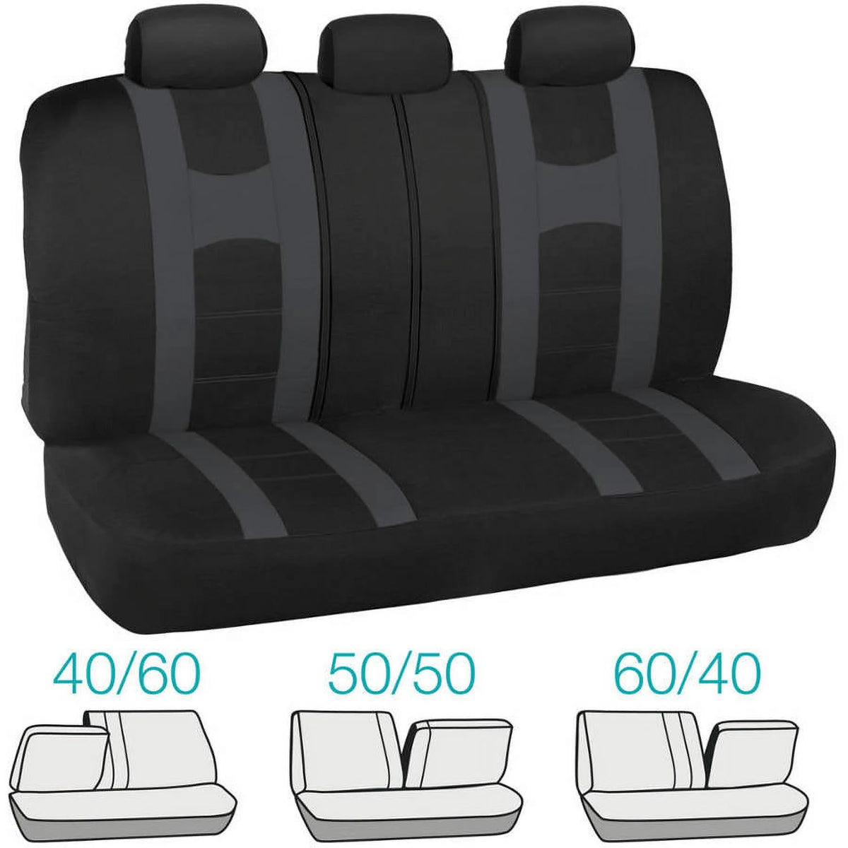 Car Seat Covers with Floor Mats and Steering Wheel Cover Full Set P406