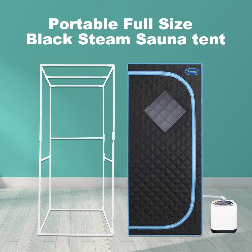 Portable Full Body Steam Sauna Tent with Folding Chair Y5760