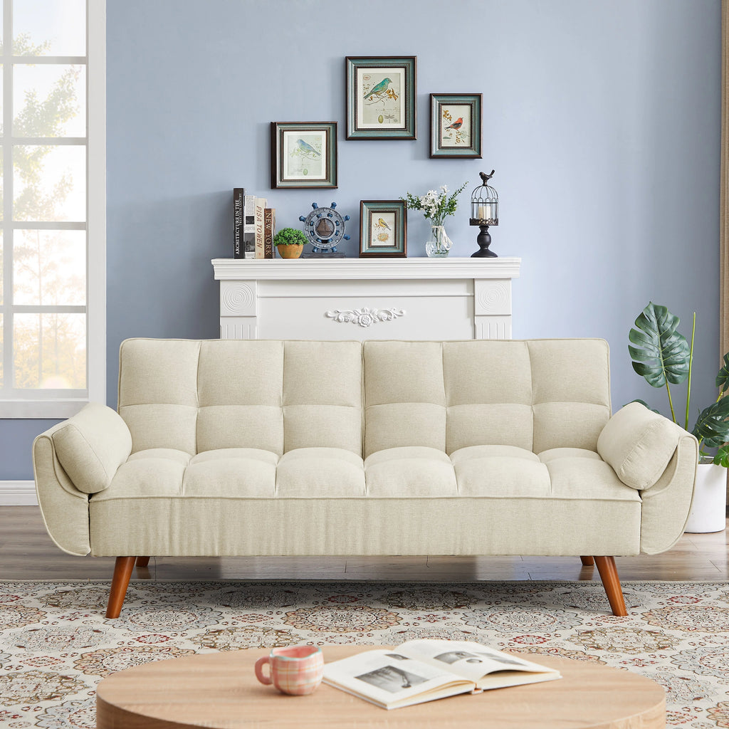 Linen Sofa Adjustable Backrest H903