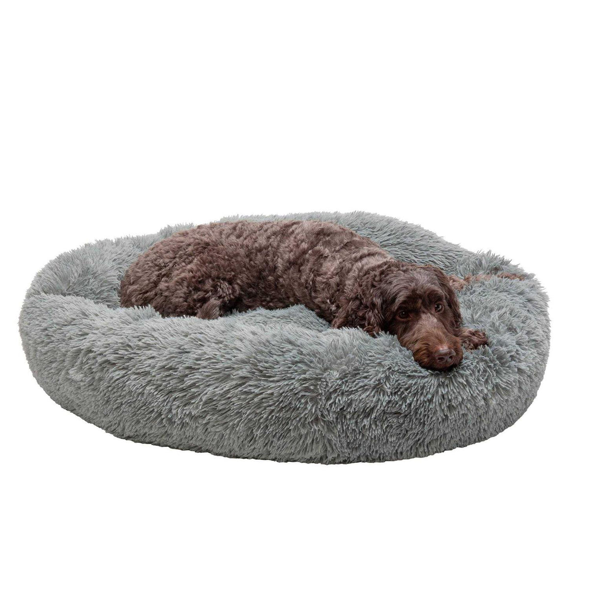 Long Fur Donut Dog Bed Q51593