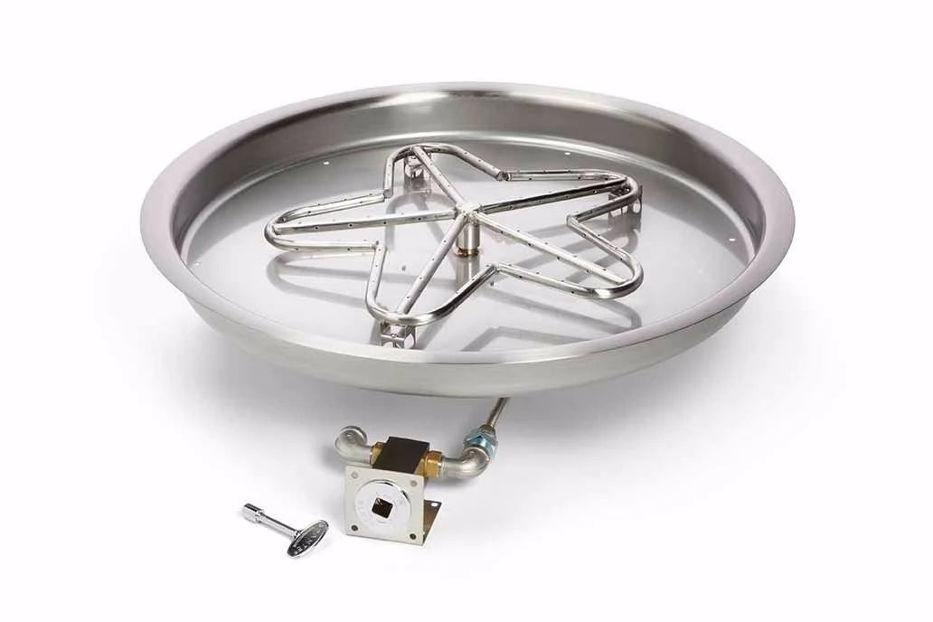 14 inch Flat Round Gas Fire Pit L157504