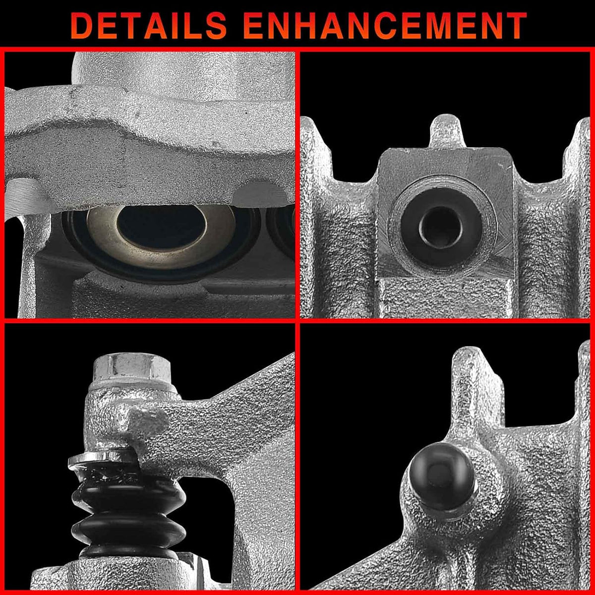 Disc Brake Caliper Assembly with Bracket 2-PC Set U195