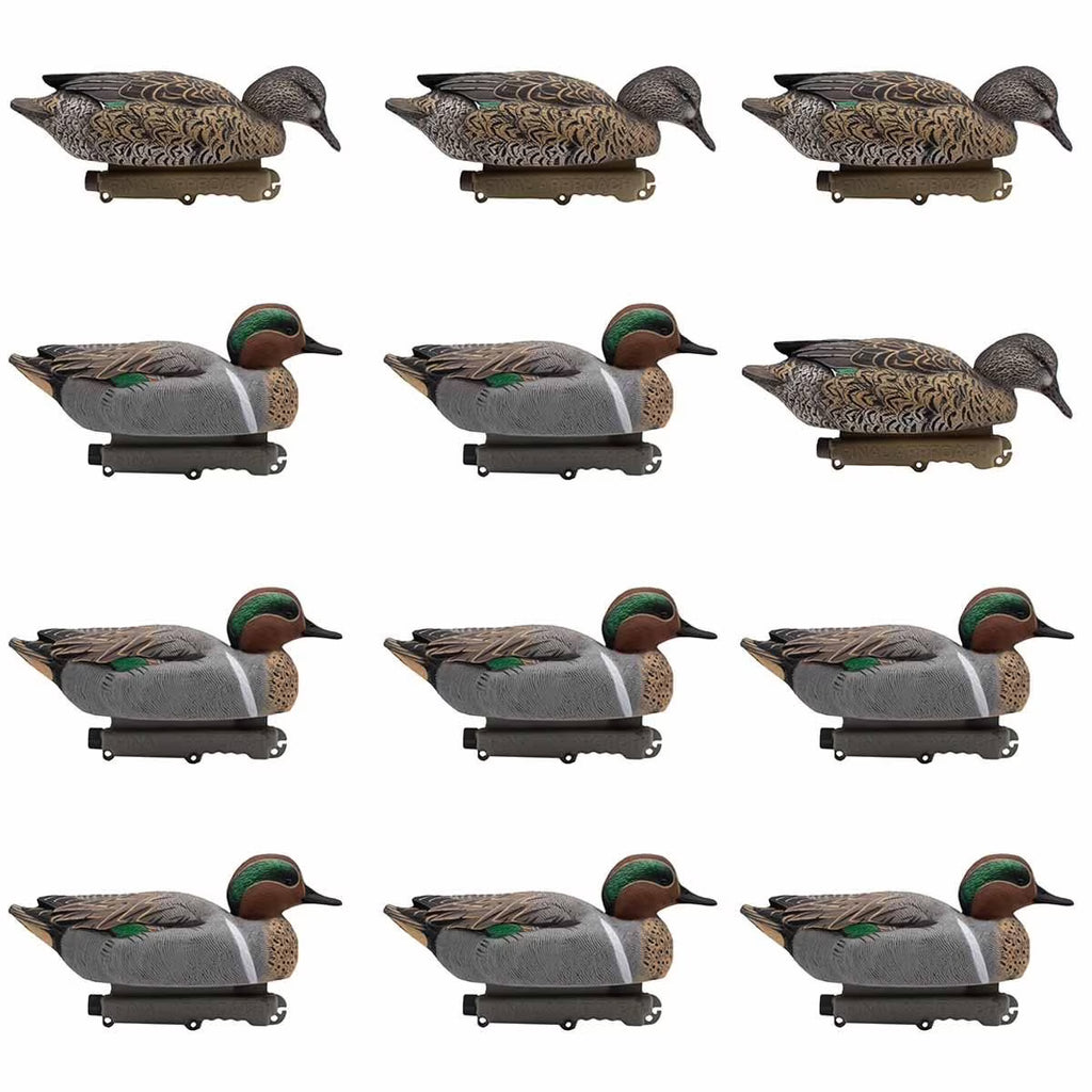 12 Pack Greenwing Teal Floater Duck Decoys N78673