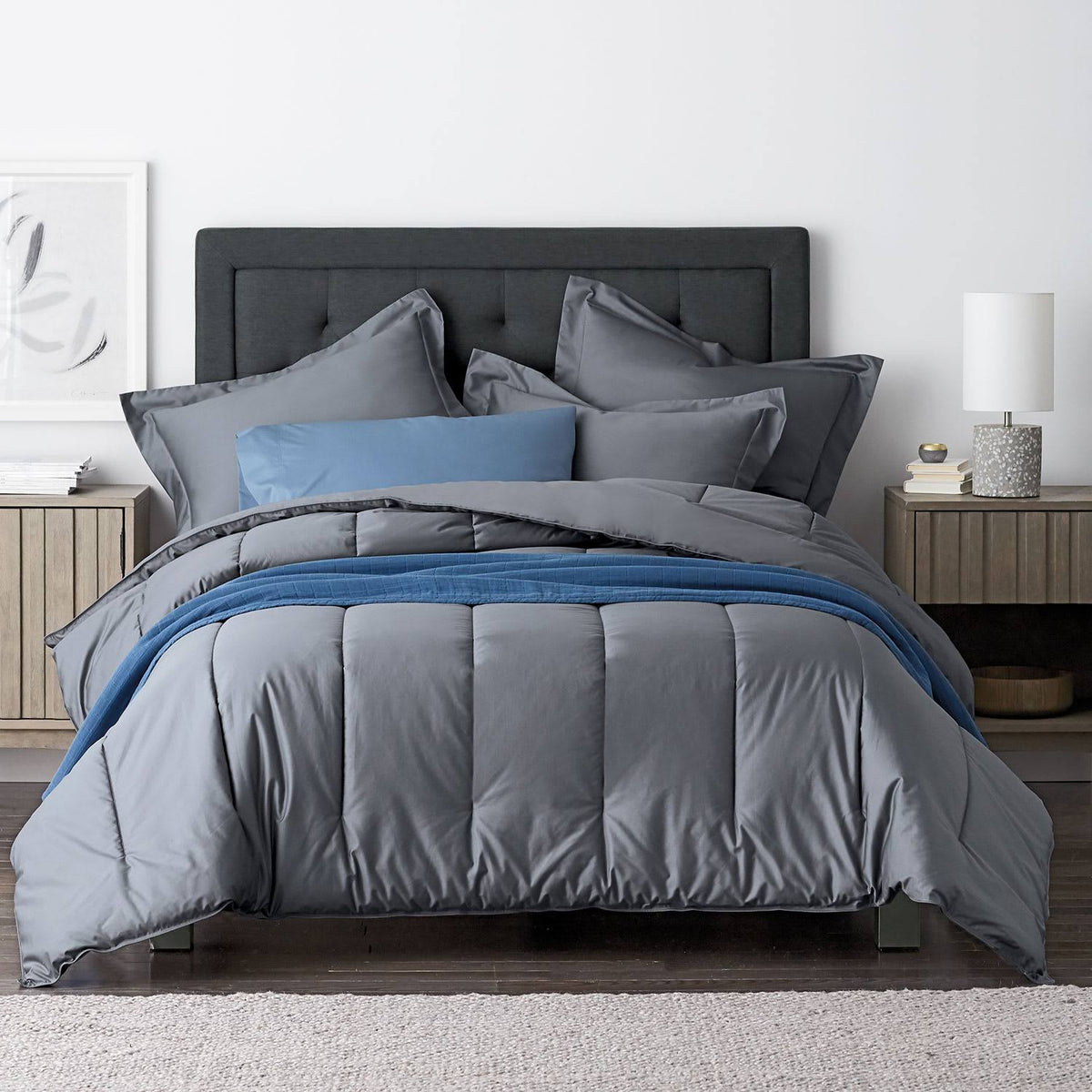 Twin Cotton Sateen Comforter J545
