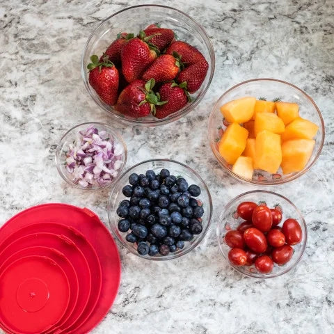 20-Piece Glass Food Storage Bowl and Lids Set E541