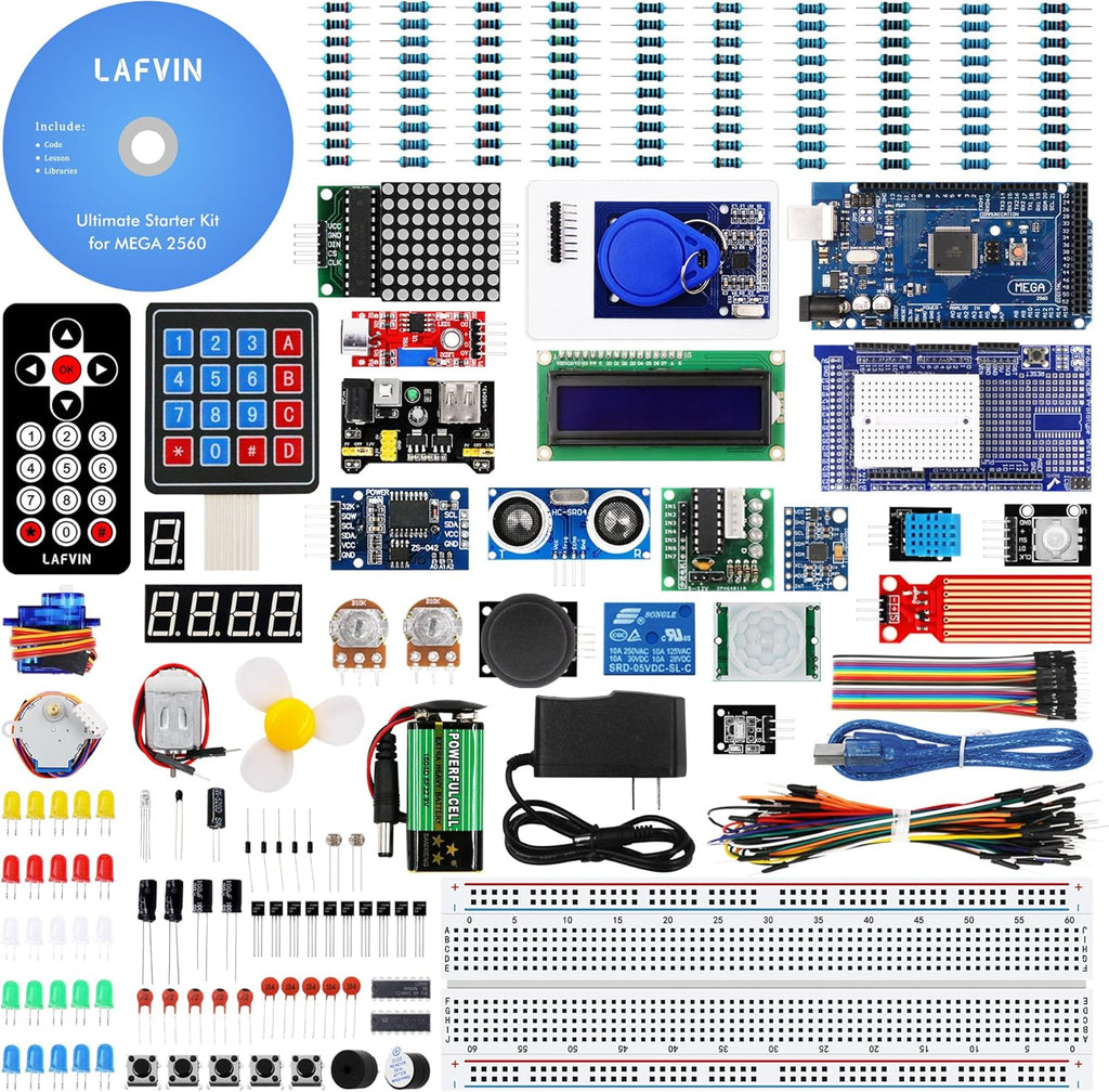 Mega 2560 Project Starter Kit with Tutorial Compatible with Arduino IDE Pack of 2 G8899