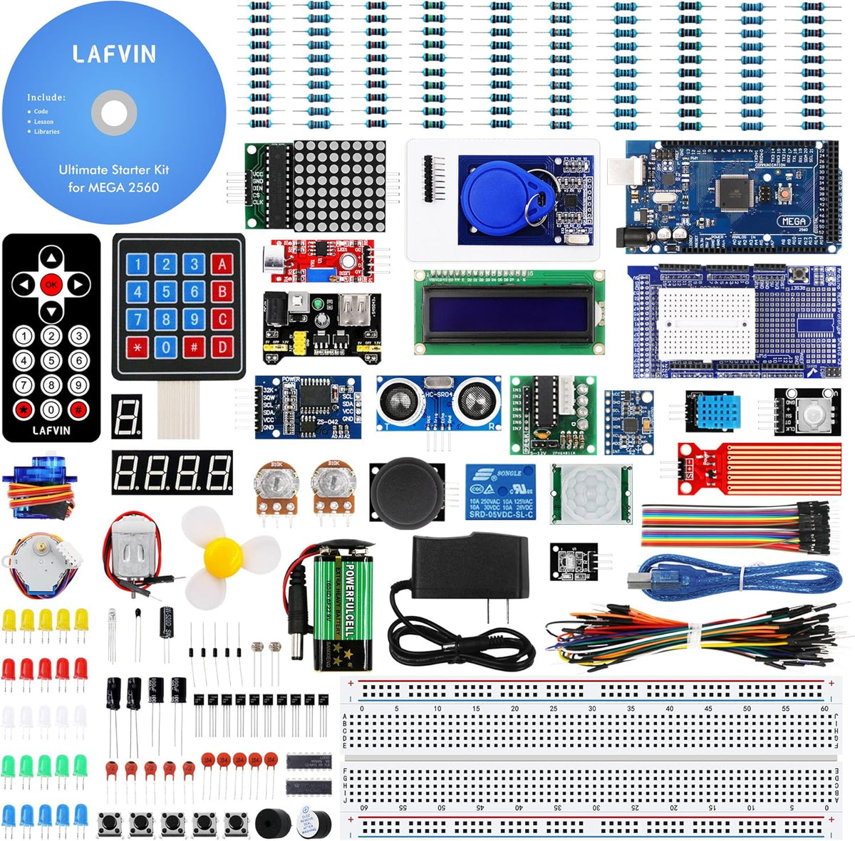 Mega 2560 Project Starter Kit with Tutorial Compatible with Arduino IDE Pack of 2 G8899