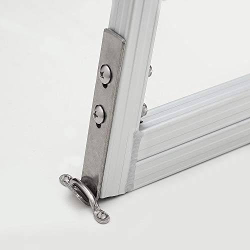 Heavy Duty Aluminum 4 Step Removable Boarding Ladder E241483