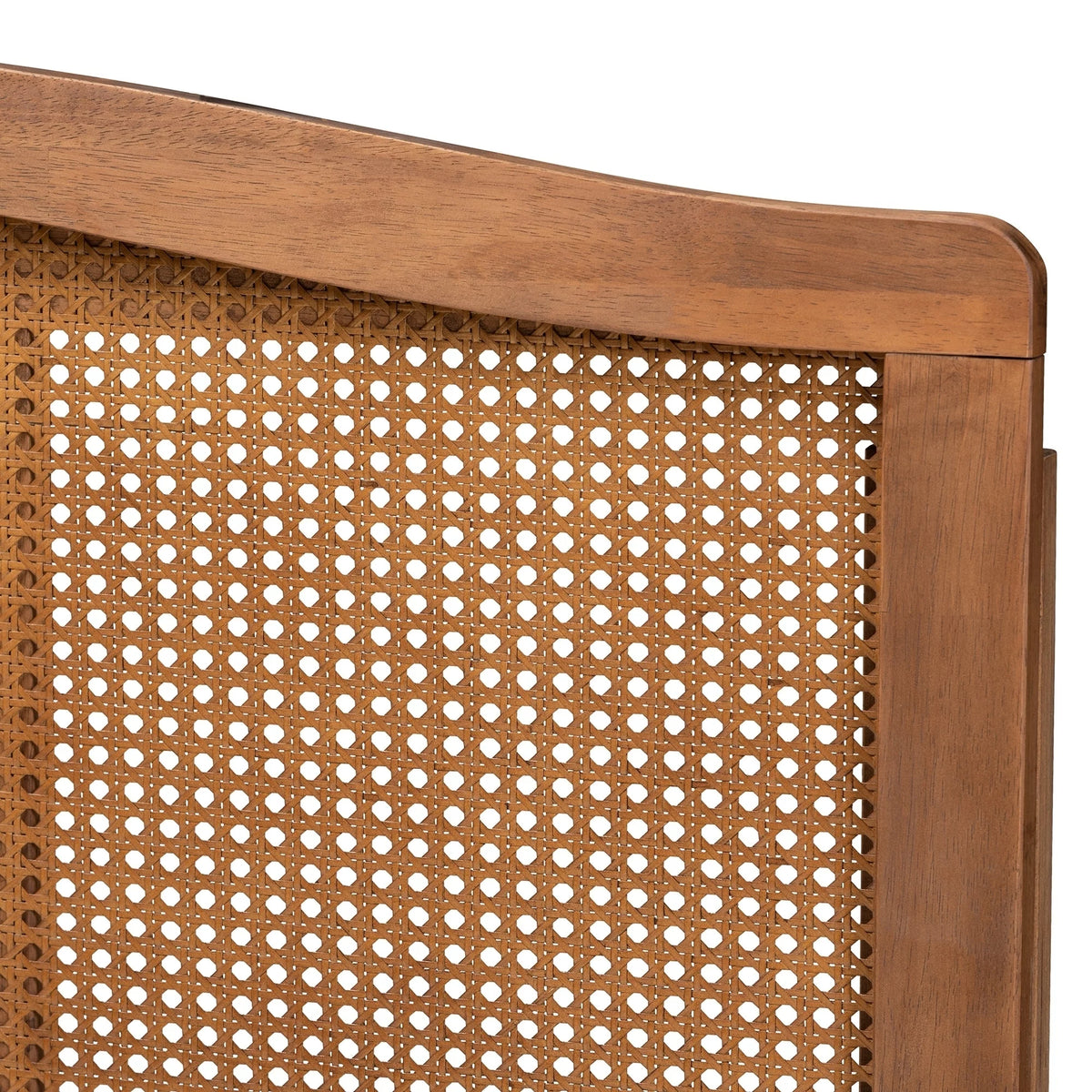 Wood and Synthetic Rattan Headboard King G9841