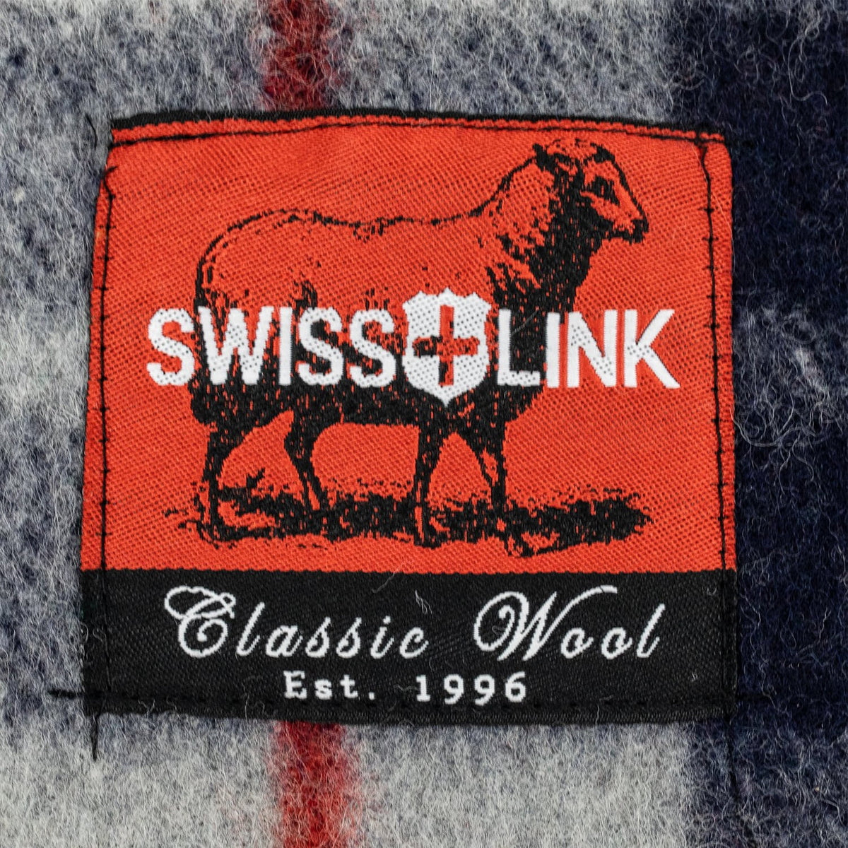 90 x 62 Inch Wool Plaid Blanket B897