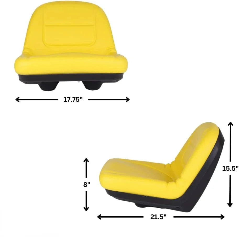 Black & Yellow Mower Seat Z7637