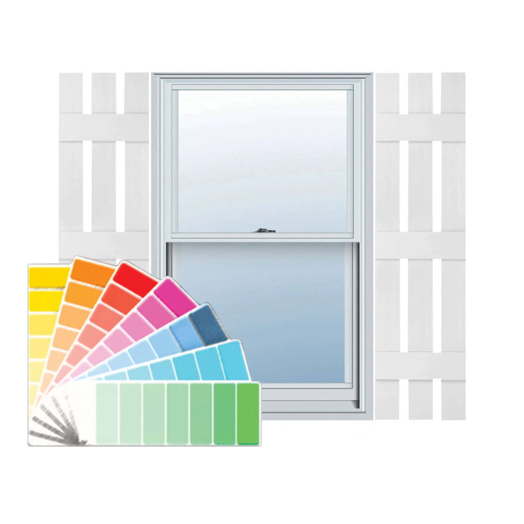 Board-n-Batten Shutters with Shutter-Loks, Per Pair T7745