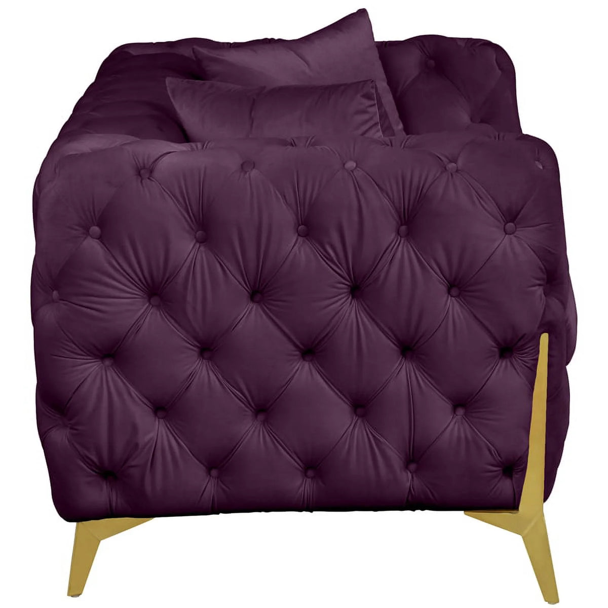 Velvet Metal Loveseat A680