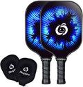 Carbon Fiber Pickleball Paddles Set of 2 with Covers C1185