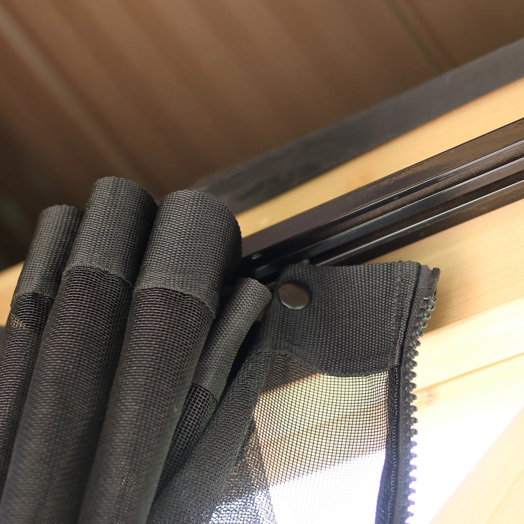 Black Mosquito Screen Mesh Kit for 10’ x 10’ Pavilion I57558