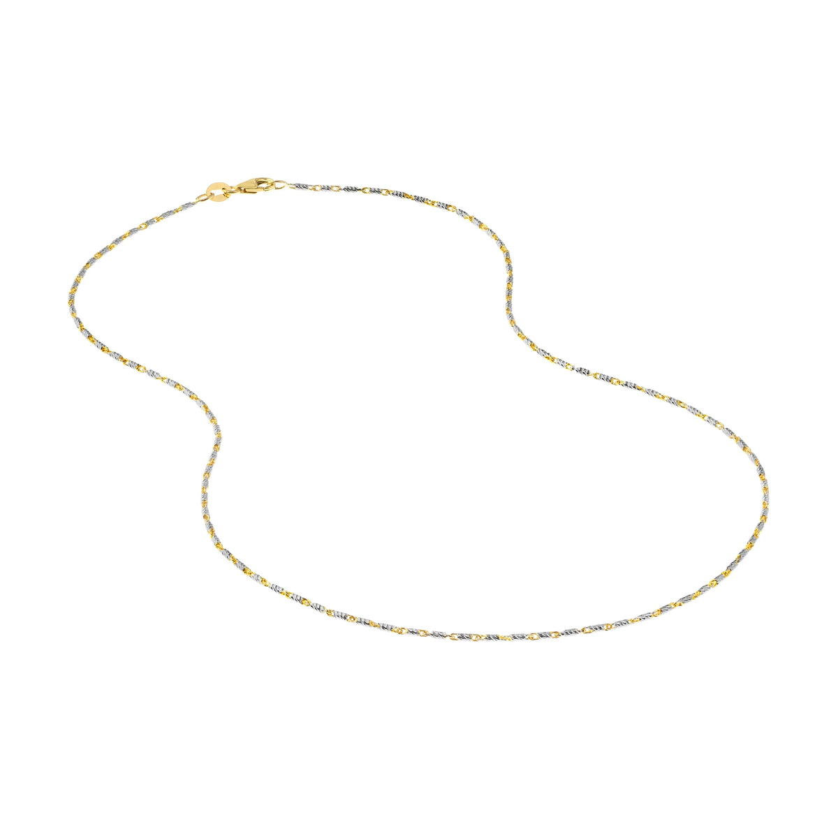 18" 1.20mm Diamond Cut Chain Necklace G58151