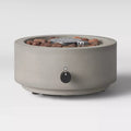 Round Patio Tabletop Fireplace with Umbrella Hole, 10 Inches, Gray U135799