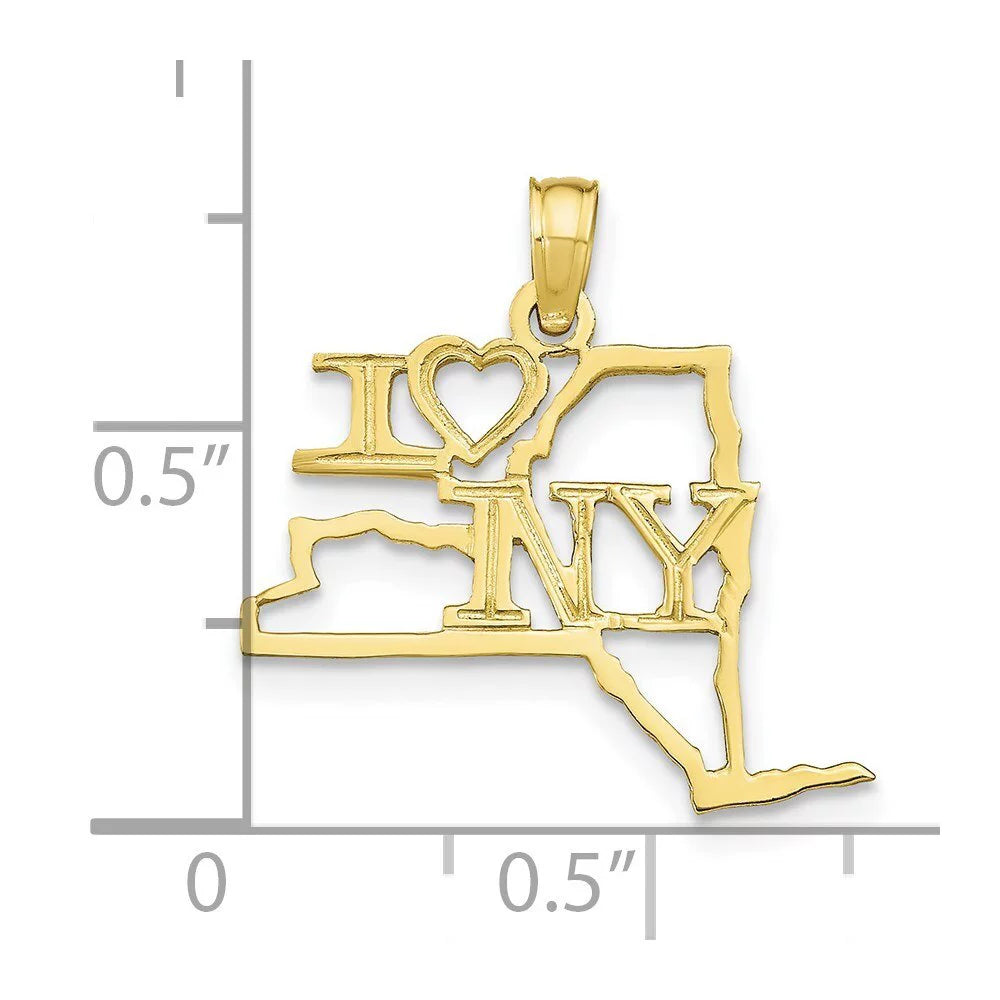 Yellow Gold New York State Pendant L648459