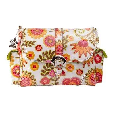 Cobalt Paisley Laminated Buckle Diaper Bag O4039